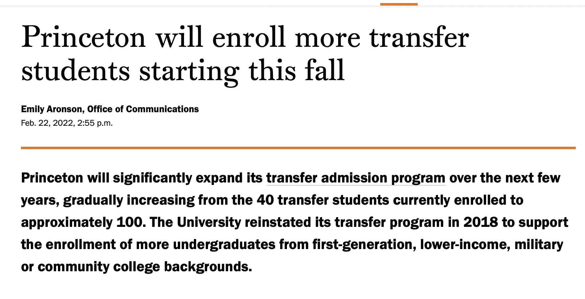 好消息!普林斯顿大学宣布将扩招本科生,2022年开始执行!(图1) 好消息!普林斯顿大学宣布将扩招本科生,2022年开始执行!(图1)