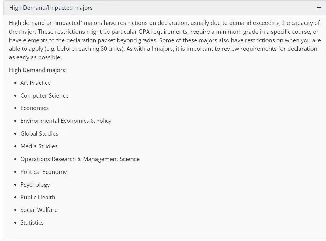 重磅消息!UC 伯克利官方公布限制学生转 CS 专业!(图2) 重磅消息!UC 伯克利官方公布限制学生转 CS 专业!(图2)