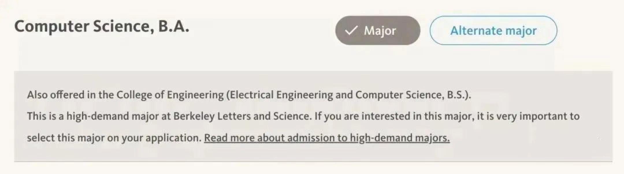 重磅消息!UC 伯克利官方公布限制学生转 CS 专业!(图3) 重磅消息!UC 伯克利官方公布限制学生转 CS 专业!(图3)