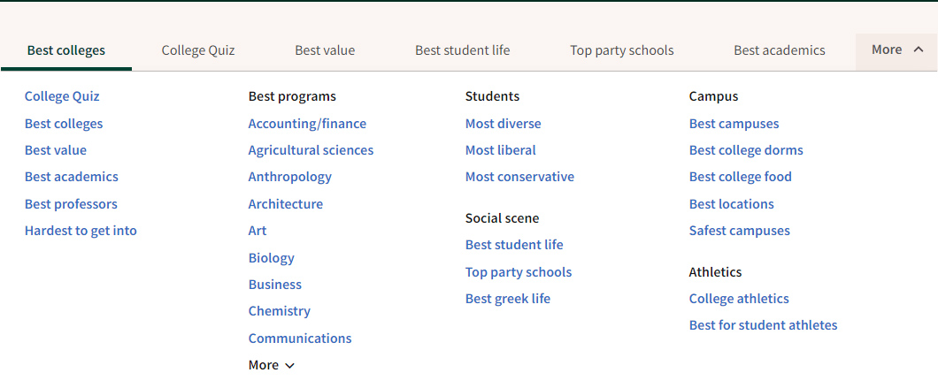 2023年Niche美国大学排名已发布!附TOP50名单!(图3) 2023年Niche美国大学排名已发布!附TOP50名单!(图3)